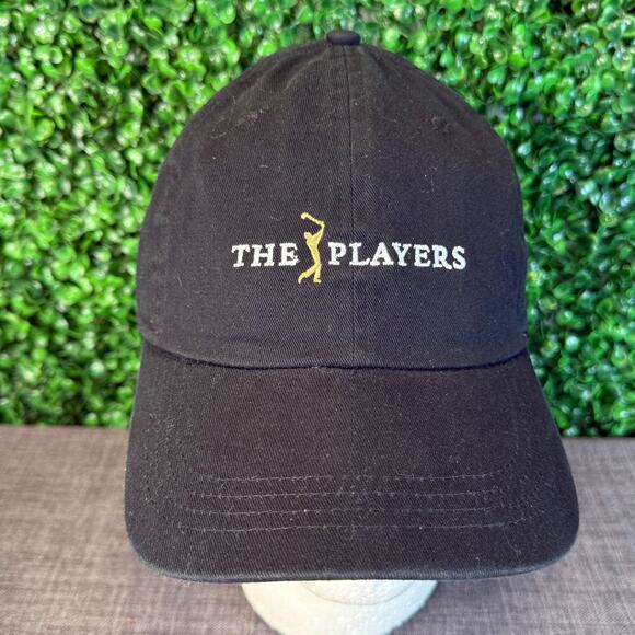 New The Players Hat Cap Adjustable Strapback Black New Era PGA Golf Adult Gift - Picture 1 of 8